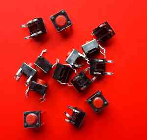 4 Pin Push Button Switch 6x6x6 - 40PCs