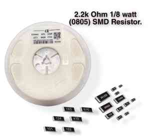 2.2k Ohm (2201) SMD Resistor 0805 - 50PCs