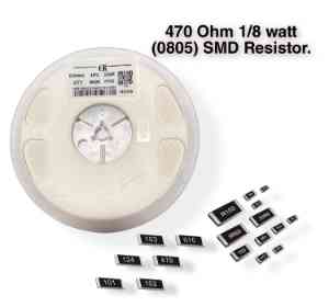 470 Ohm (470E) SMD Resistor 0805 - 50PCs