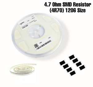 4.7 Ohm (4R70) SMD Resistor 1206 - 100PCs