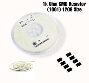 1K Ohm (1001) SMD Resistor 1206 - 50PCs